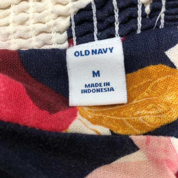 Old Navy Floral Jumpsuit in Pink, White, and Navy - Picture 5 of 6